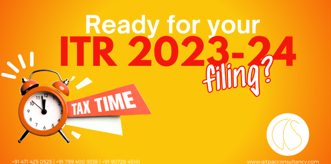 Alarm clock showing deadline for ITR 2023-24 filing